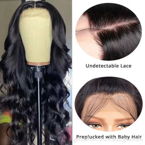 water wave ready to ship 40 inch straight body wave irgin short bob brazilancurly 360 remybob wigs with bangs 100% human hair